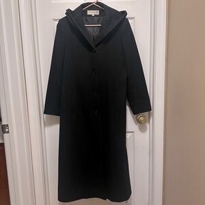 Jones New York, Black hooded trench coat!